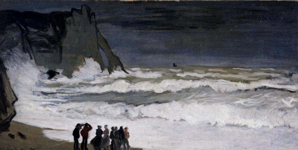 Claude Monet Rough Sea At Etretat